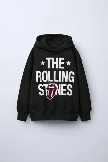 Худи с принтом ROLLING STONES © и стразами