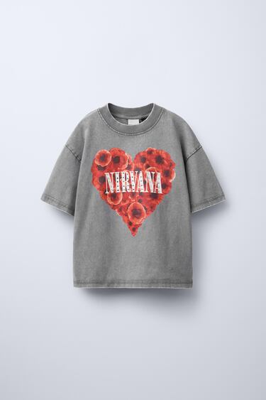 ФУТБОЛКА С ПРИНТОМ NIRVANA ® И СТРАЗАМИ