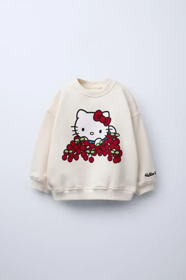 Толстовка HELLO KITTY ©с принтом «вишня»