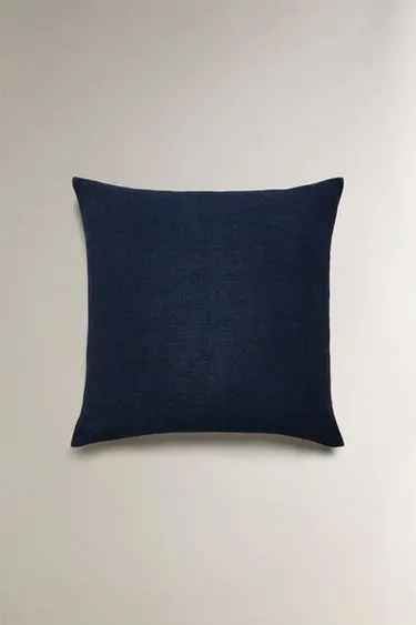 PLAIN LINEN BLEND CUSHION COVER