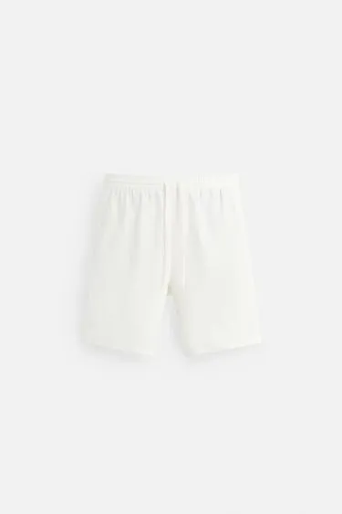 LINEN   VISCOSE BERMUDA SHORTS