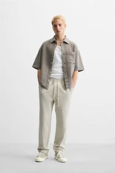 COTTON   LINEN TROUSERS