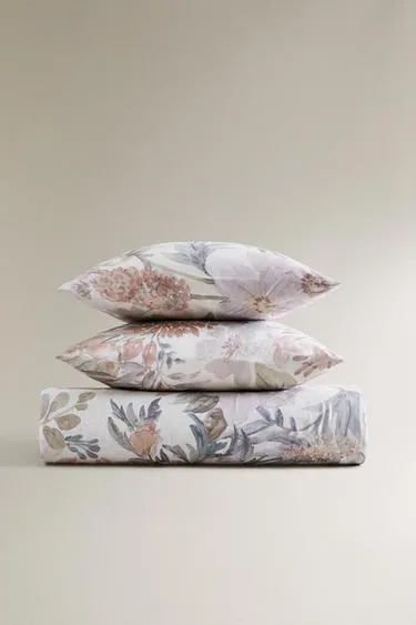 FLORAL PRINT DUVET COVER