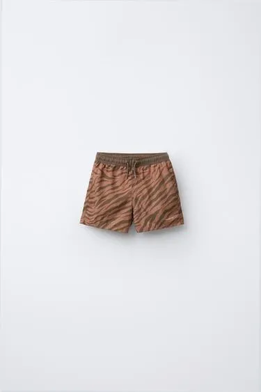 2 6 YEARS  ANIMAL PRINT SWIM SHORTS