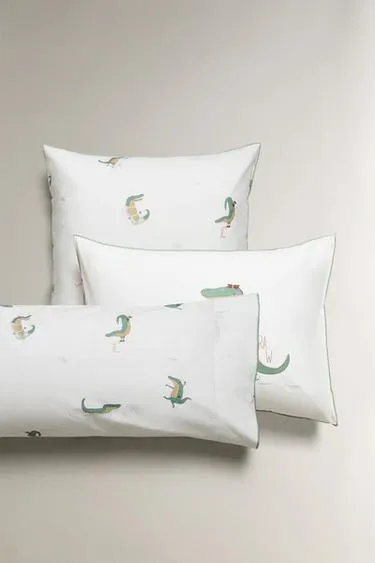 CHILDREN S CROCODILE PILLOWCASE