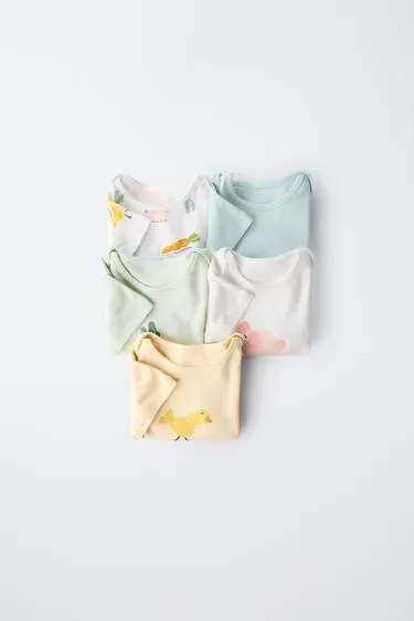 5 PACK OF FARM BODYSUITS