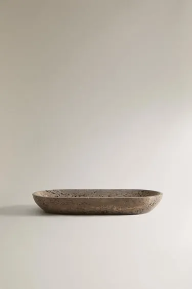 Раковина для ванной комнаты из серого мрамора