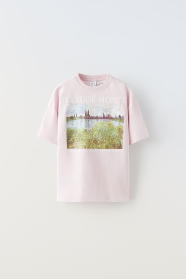 футболка с изображением берегов Сены Клода Моне