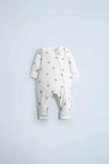 SLEEPSUIT WITH CONVERTIBLE BUNNY FOOT