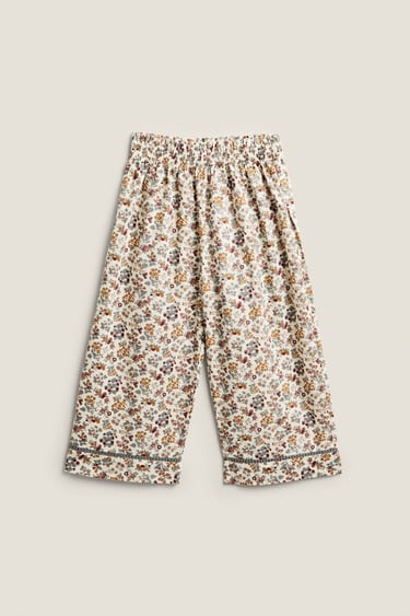 FLORAL PRINT FABRIC CHILDREN S TROUSERS