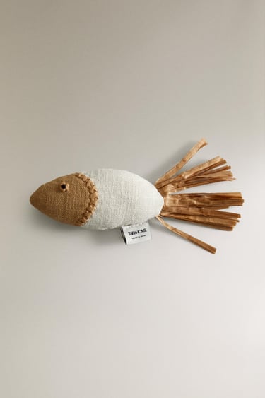 Хлопчатобумажная игрушка-рыбка для домашних животных