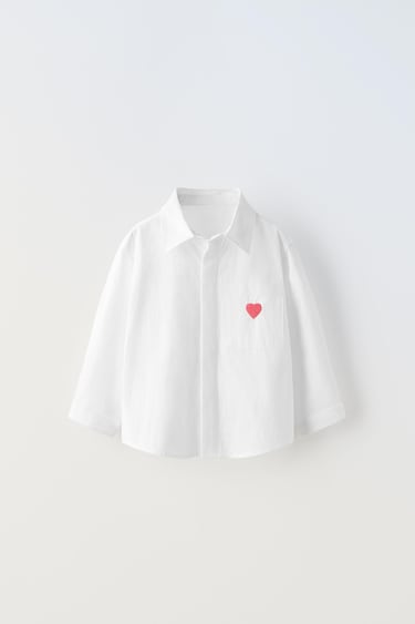 Рубашка с вышивкой «сердце»