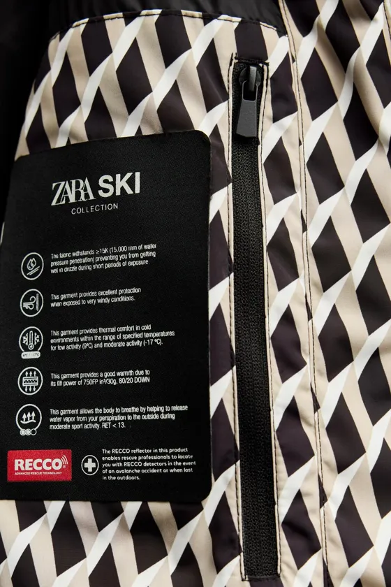 ПУХОВИК WATER AND WIND PROTECTION С ТЕХНОЛОГИЕЙ RECCO® — SKI COLLECTION