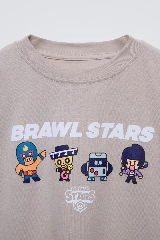 ЛОНГСЛИВ С ПРИНТОМ BRAWL STARS © SUPERCELL OY И НАДПИСЬЮ