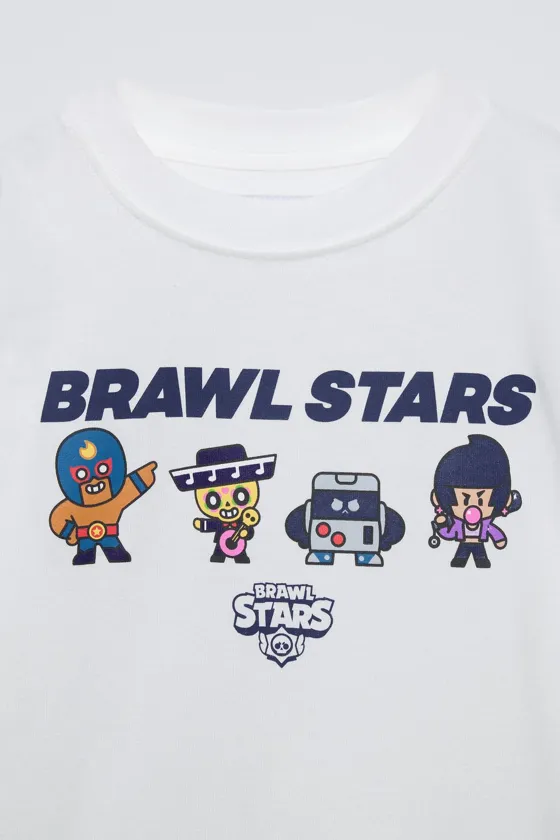 ЛОНГСЛИВ С ПРИНТОМ BRAWL STARS © SUPERCELL OY И НАДПИСЬЮ