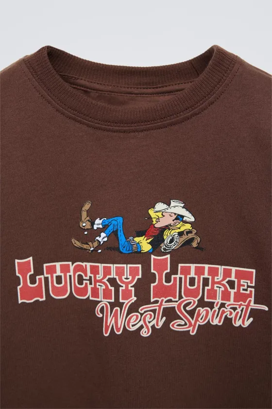 ЛОНГСЛИВ С ПРИНТОМ LUCKY LUKE ©