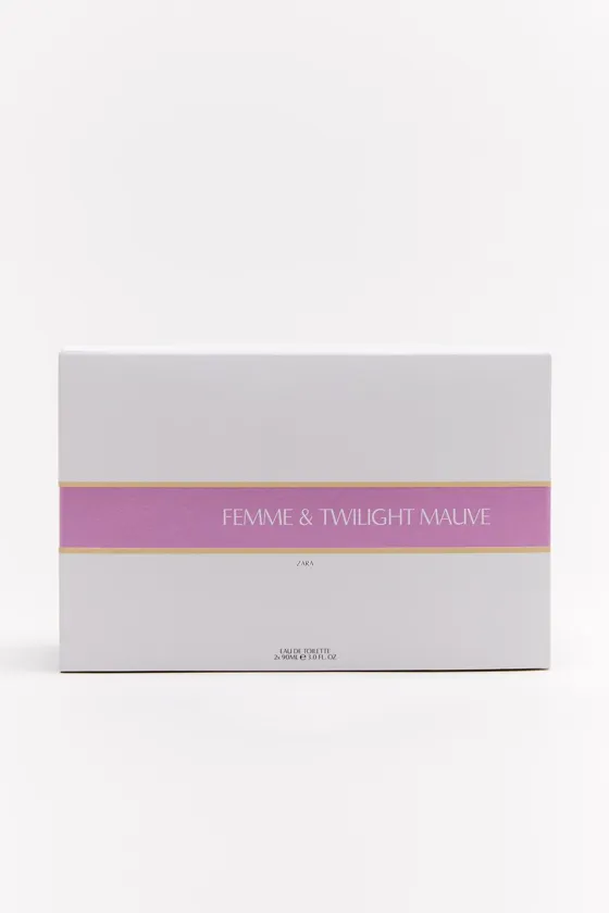 Комплект из двух флаконов туалетной воды ZARA FEMME EDT + ZARA TWILIGHT MAUVE EDT, 2 X 90 МЛ