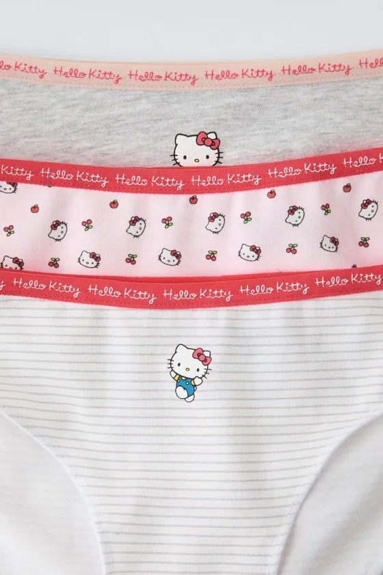 возраст от 6 до 14 лет 3 упаковки трусиков Hello kitty