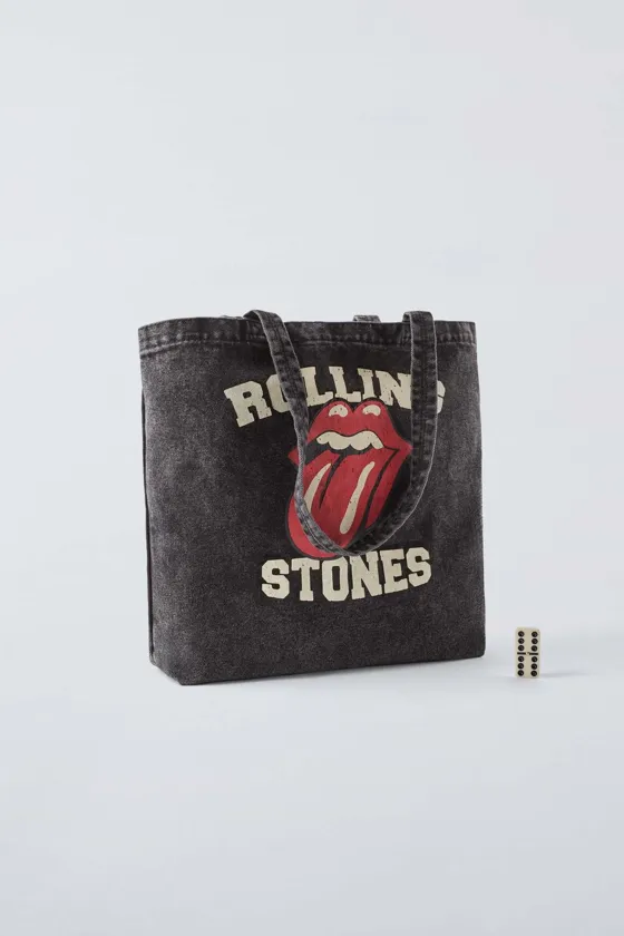 СУМКА-ШОПЕР С ПРИНТОМ ROLLING STONES ©