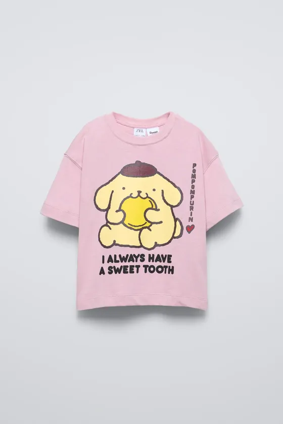 ЛОНГСЛИВ С ПРИНТОМ POMPOMPURIN © SANRIO