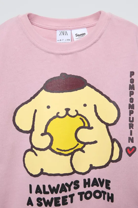 ЛОНГСЛИВ С ПРИНТОМ POMPOMPURIN © SANRIO