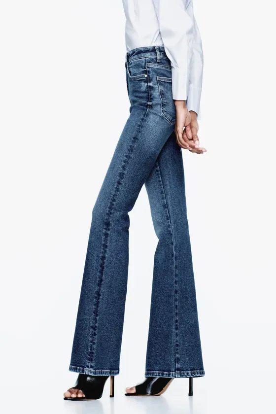 расклешенные джинсы с завышенной талией z1975