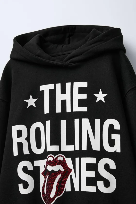 ХУДИ С ПРИНТОМ ROLLING STONES © И СТРАЗАМИ