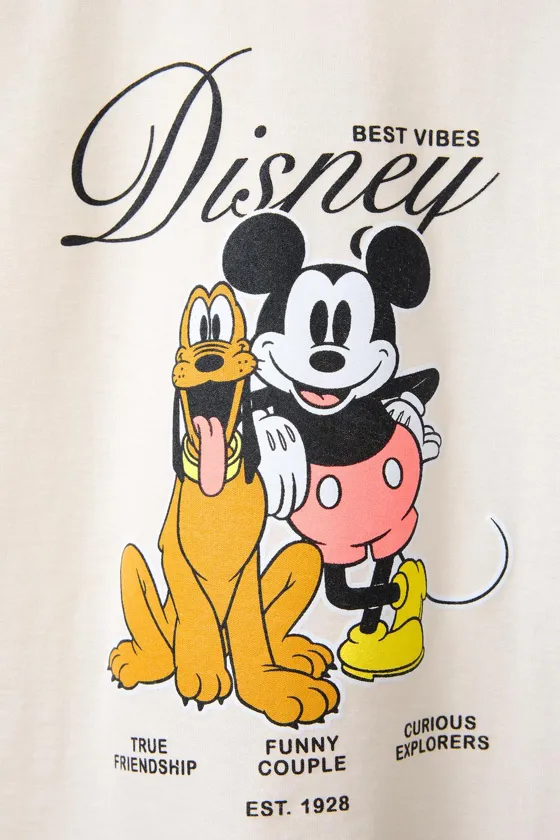 ФУТБОЛКА С ПРИНТОМ MICKEY MOUSE AND PLUTO © DISNEY