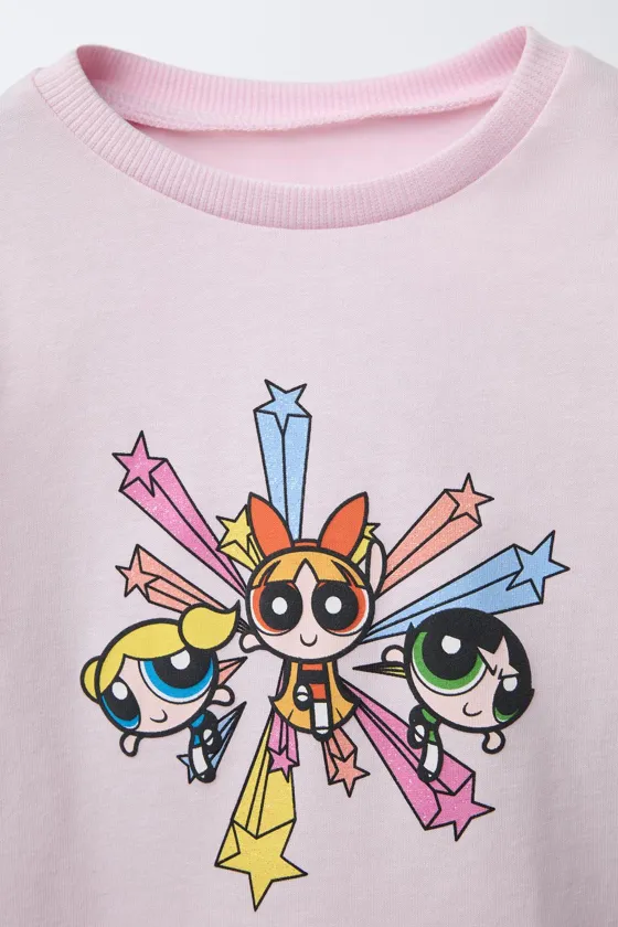 ФУТБОЛКА С ПРИНТОМ POWERPUFF GIRL™ И СТРАЗАМИ