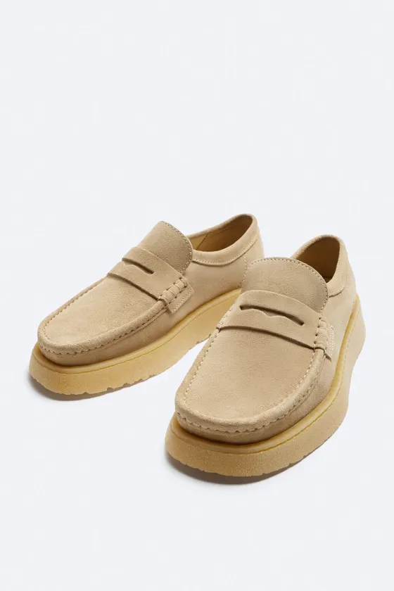 КОЖАНЫЕ МОКАСИНЫ CLARKS® x ZARA