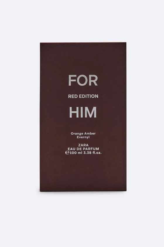 Парфюмерная вода - ZARA FOR HIM RED EDITION 100 МЛ / 3,38 oz