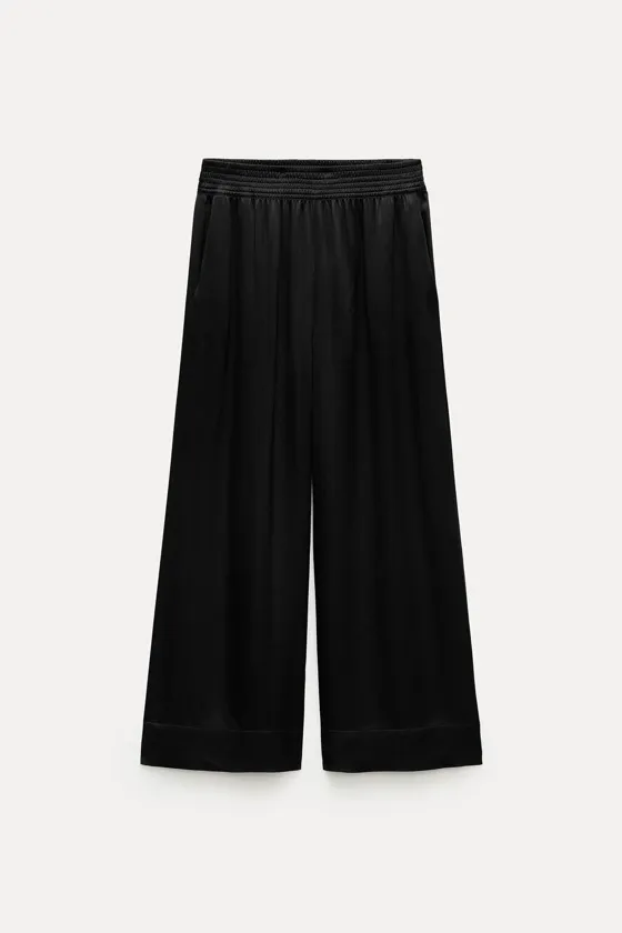 АТЛАСНЫЕ БРЮКИ WIDE LEG — ZW COLLECTION