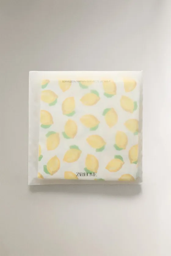 бумажные салфетки с лимоном, упаковка из 20 штук