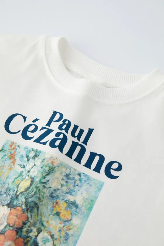 футболка с букетом цветов paul cezanne