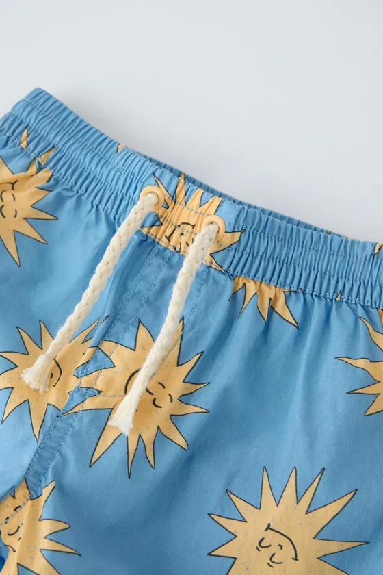 плавательные шорты с принтом от солнца на возраст от 3 до 6 лет