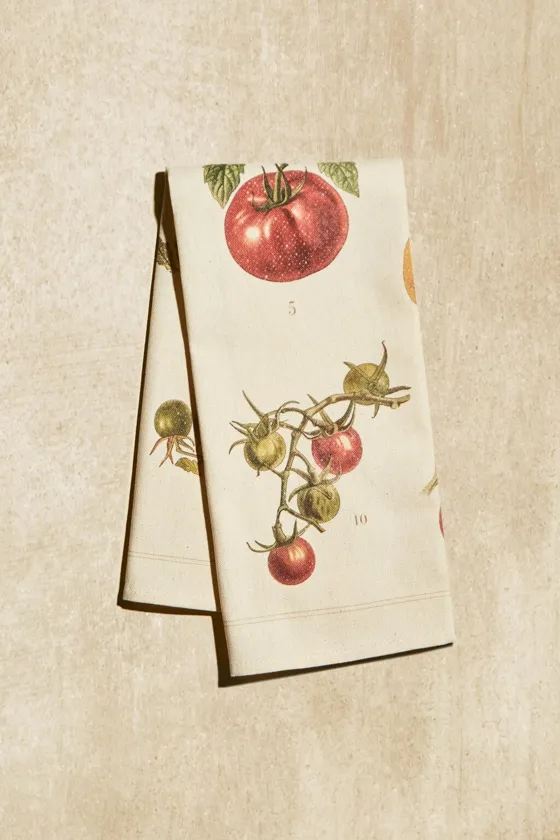 кухонные полотенца с томатным принтом в упаковке из 2 штук