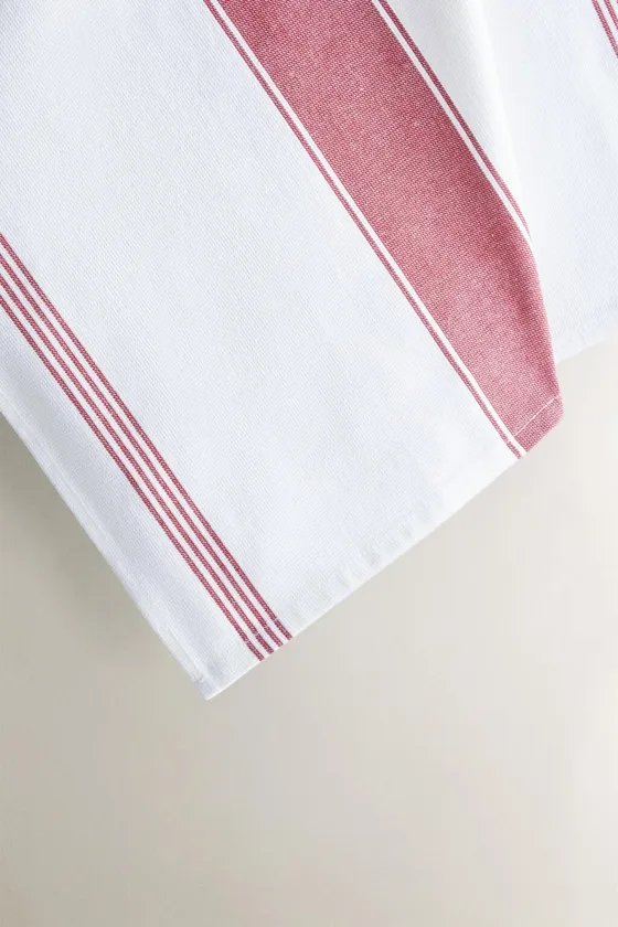 полосатое кухонное полотенце