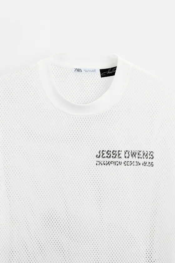 ФУТБОЛКА ИЗ РЕЛЬЕФНОЙ ТКАНИ JESSE OWENS ENS ©