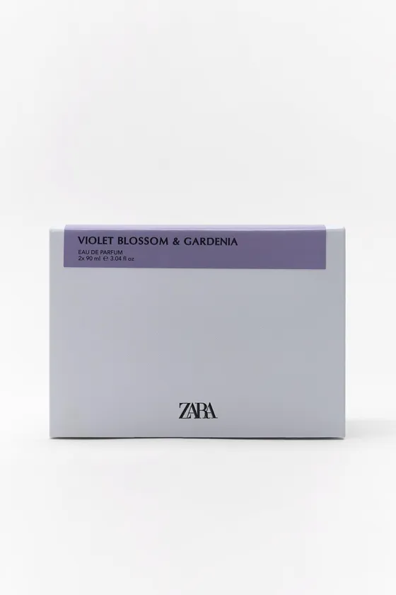 ПАРФЮМИРОВАННАЯ ВОДА ZARA VIOLET BLOSSOM EDP + ПАРФЮМИРОВАННАЯ ВОДА ZARA GARDENIA EDP, 2Х90 МЛ