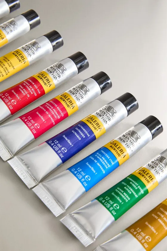 набор акриловых красок winsor newton, набор из 10 штук