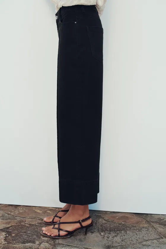 ДЖИНСЫ С ВЫСОКОЙ ПОСАДКОЙ Z1975 WIDE LEG CROPPED