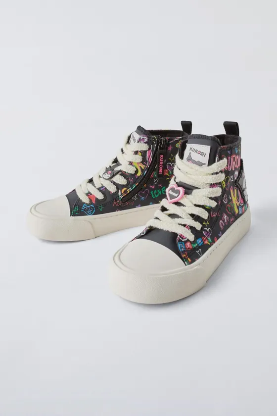 кроссовки kuromi sanrio high top