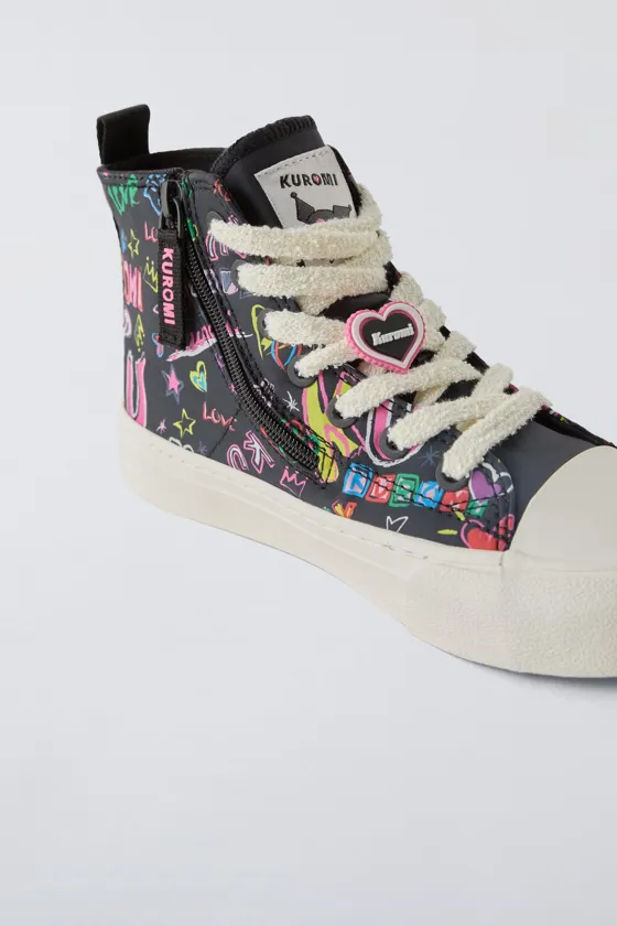 кроссовки kuromi sanrio high top