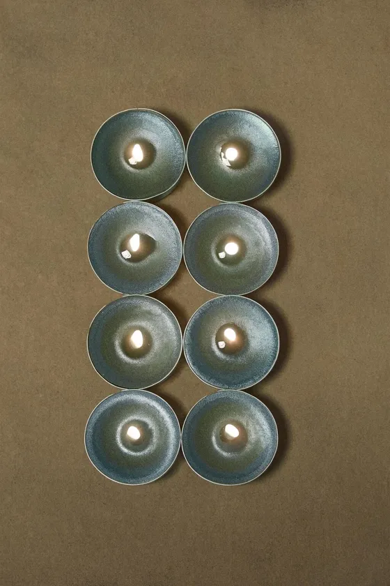 упаковка ароматических свечей winter cypress tealight из 8 штук