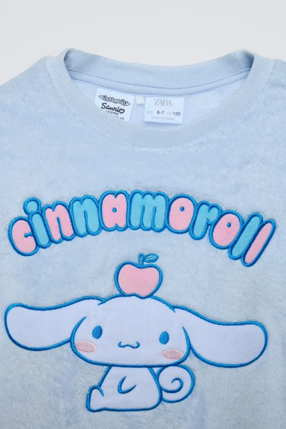 флисовая пижама cinnamoroll sanrio от 6 до 14 лет