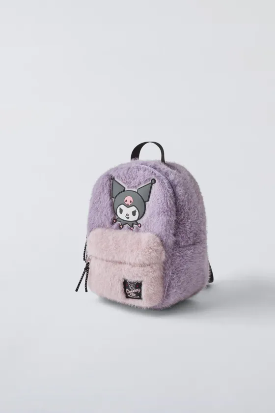 рюкзак из овчины kuromi sanrio