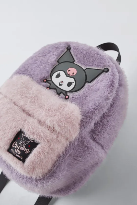 рюкзак из овчины kuromi sanrio