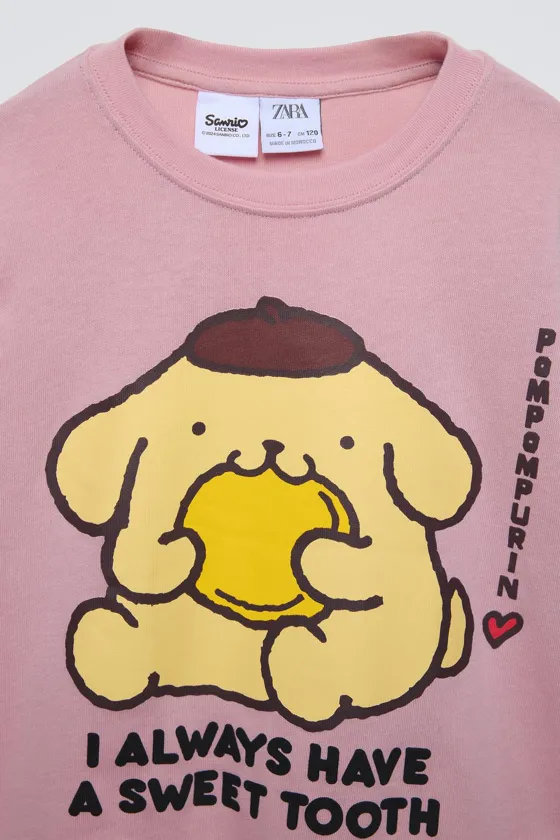 ЛОНГСЛИВ С ПРИНТОМ POMPOMPURIN © SANRIO